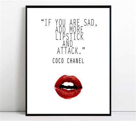 red lipstick quotes coco chanel|coco chanel fashion quotes.